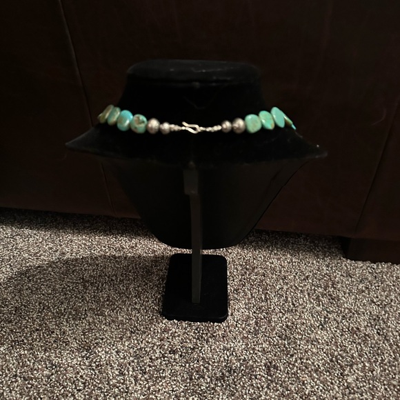 Hand Crafted “One of a Kind” Turquoise & Sterling Silver Handmade Choker. - Picture 7 of 7